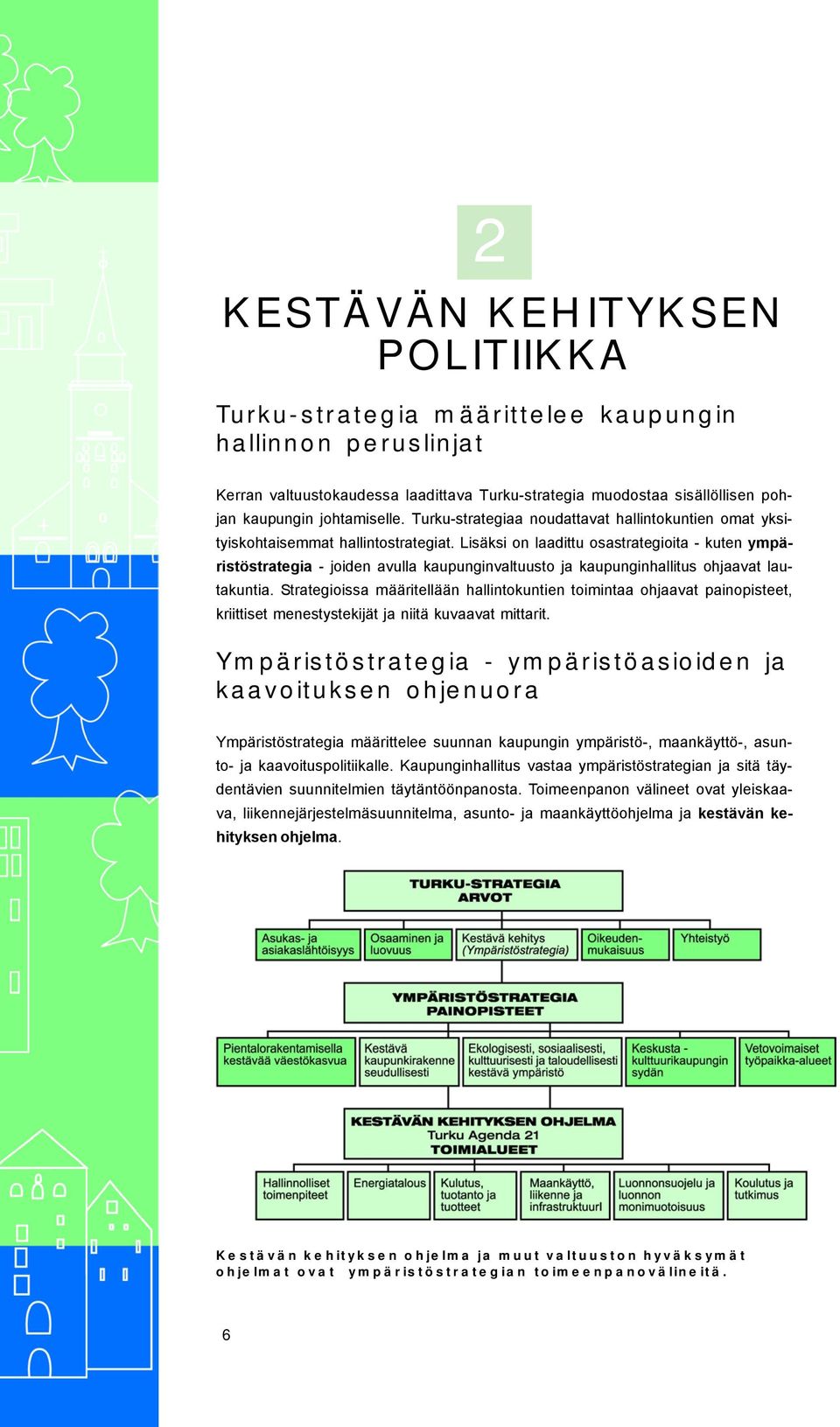 Lisäksi on laadittu osastrategioita - kuten ympäristöstrategia - joiden avulla kaupunginvaltuusto ja kaupunginhallitus ohjaavat lautakuntia.