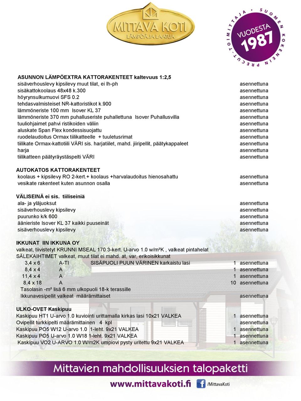 Ormax tiilikatteelle + tuuletusrimat tiilikate Ormax-kattotiili VÄRI sis. harjatiilet, mahd.