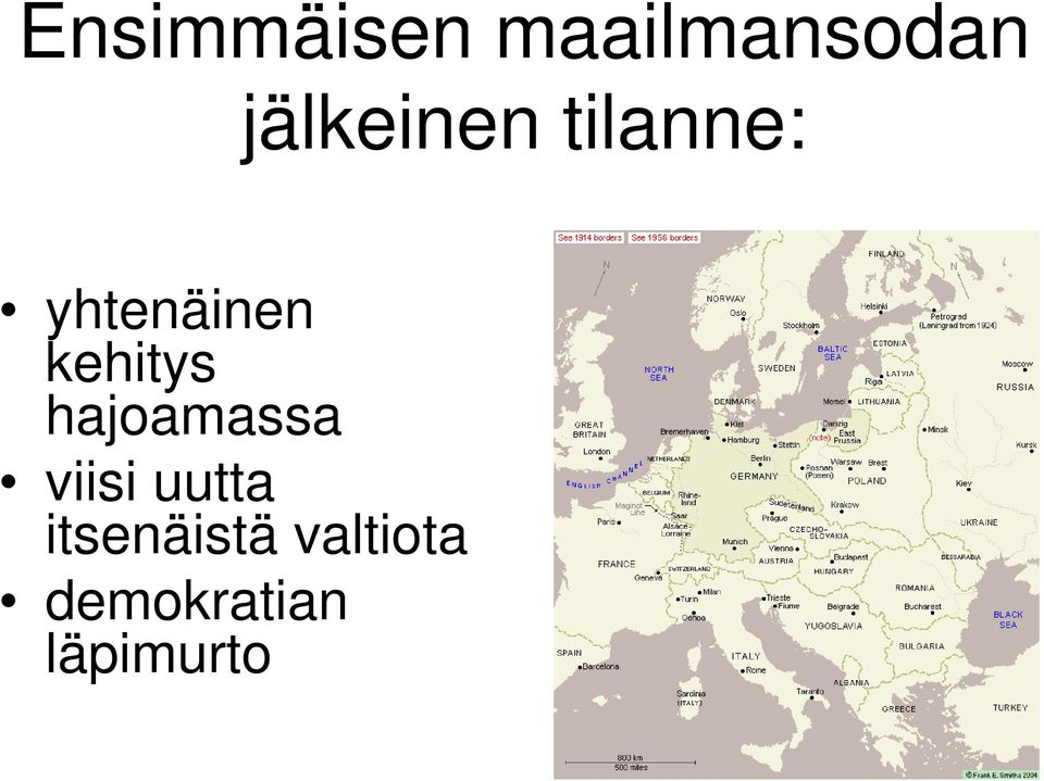 kehitys hajoamassa viisi uutta