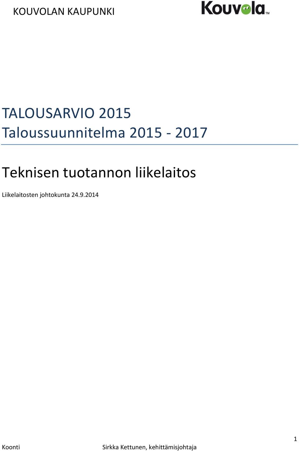 Taloussuunnitelma