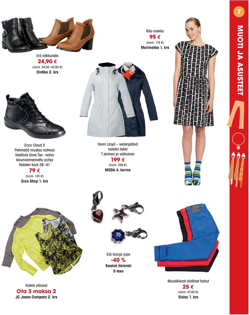 79 (norm. 145 ) Ecco Shop 1. krs Henri Lloyd vedenpitävä naisten takki T.sininen ja valkoinen 199 (norm. 299 ) MODA 4.