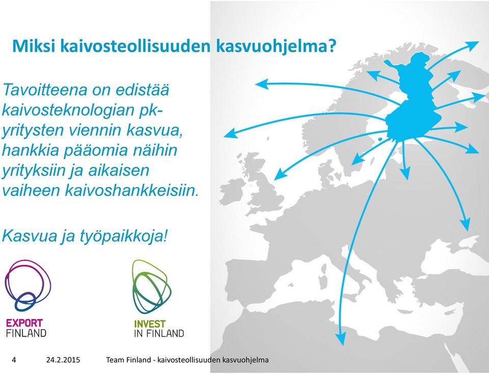 kasvua, hankkia pääomia näihin yrityksiin ja aikaisen vaiheen