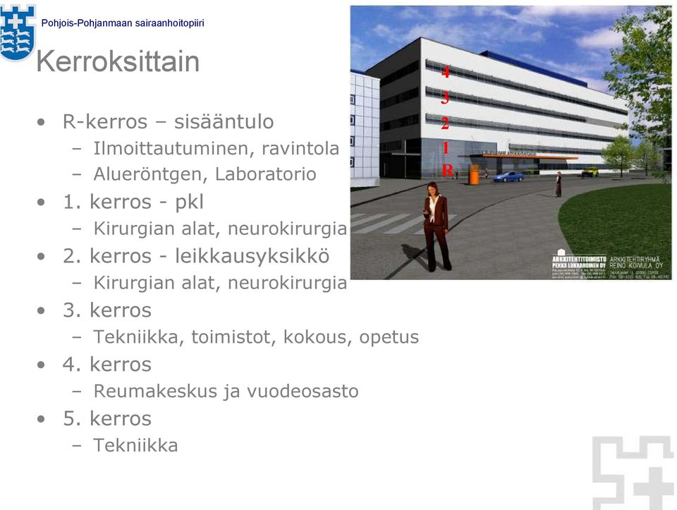 kerros - leikkausyksikkö Kirurgian alat, neurokirurgia 3.