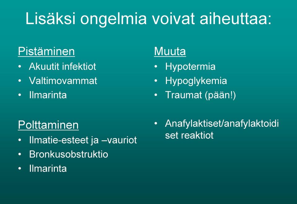 Hypoglykemia Traumat (pään!