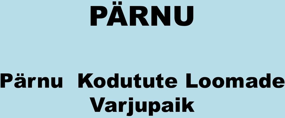 Kodutute