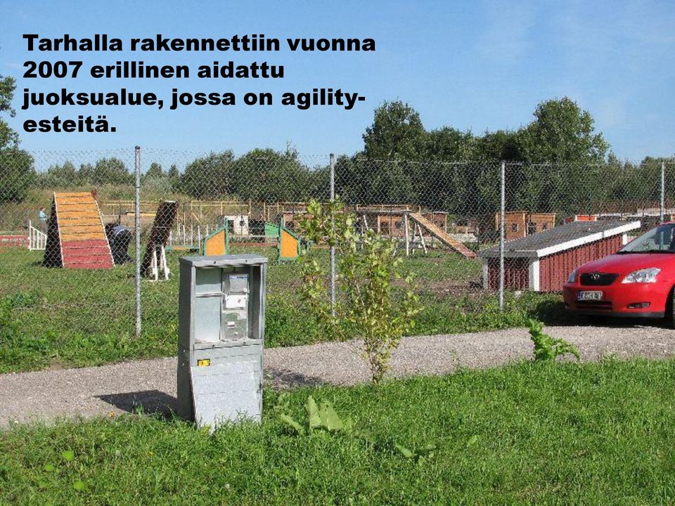 aidattu juoksualue,