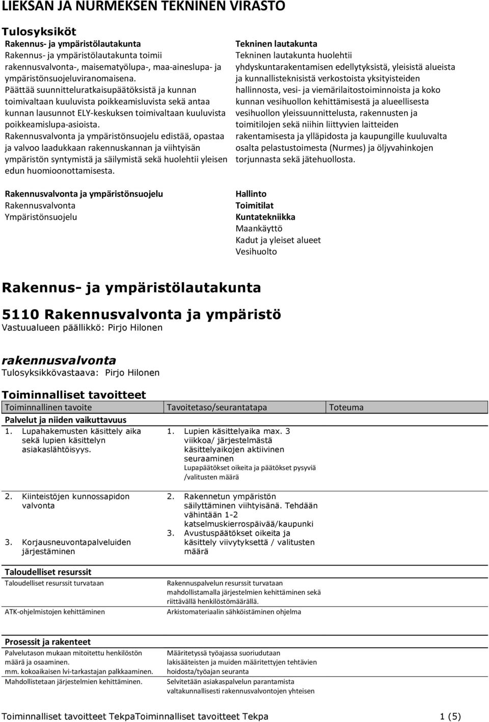 Päättää suunnitteluratkaisupäätöksistä ja kunnan toimivaltaan kuuluvista poikkeamisluvista sekä antaa kunnan lausunnot ELY-keskuksen toimivaltaan kuuluvista poikkeamislupa-asioista.