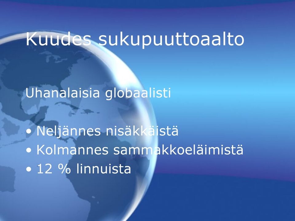 Neljännes nisäkkäistä