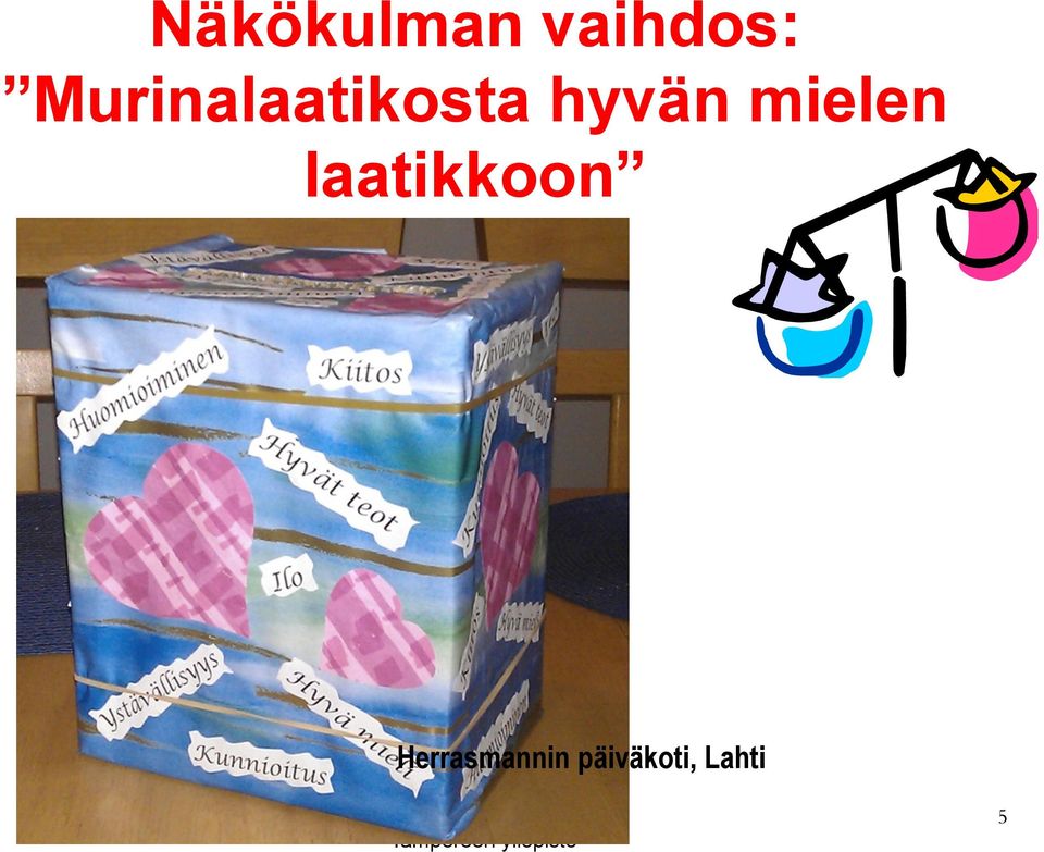 mielen laatikkoon