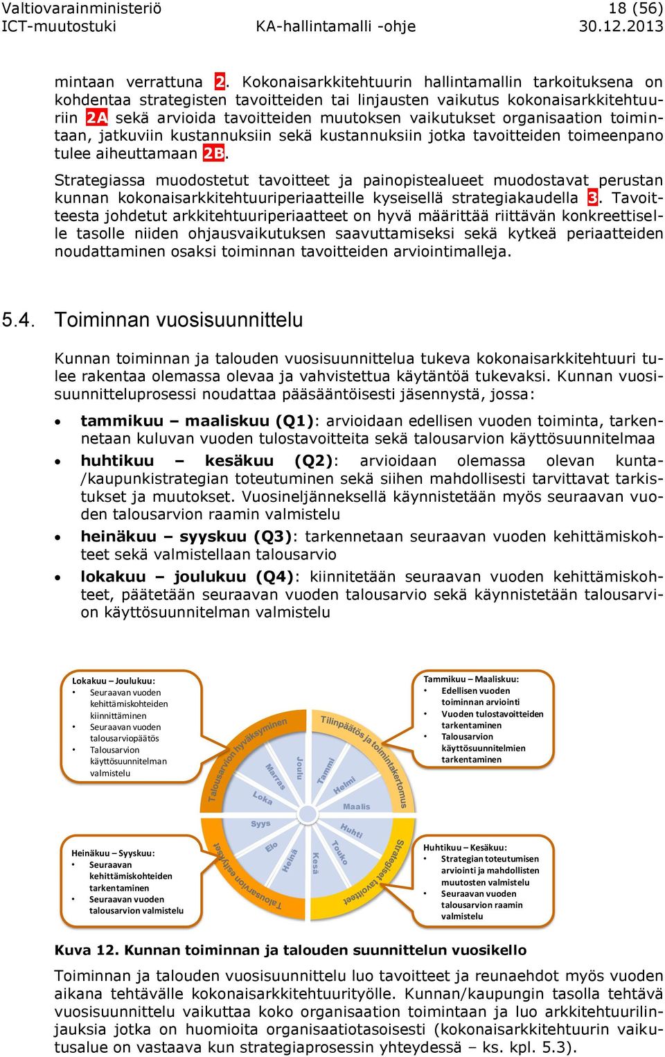 organisaation toimintaan, jatkuviin kustannuksiin sekä kustannuksiin jotka tavoitteiden toimeenpano tulee aiheuttamaan 2B.