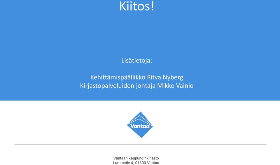 Ritva Nyberg Kirjastopalveluiden