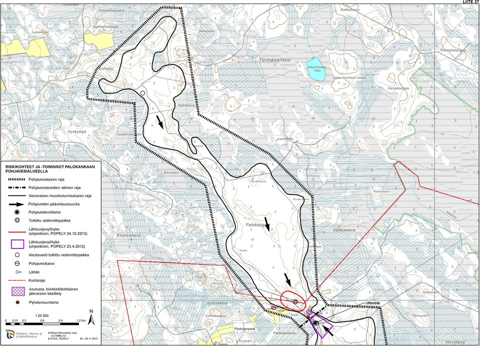 2012) Alustavasti tutkittu vedenottopaikka