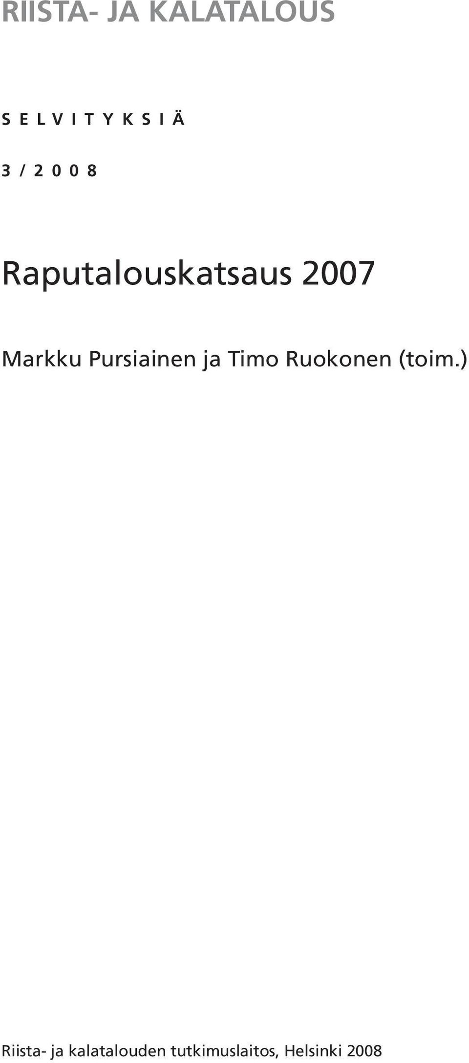 Pursiainen ja Timo Ruokonen (toim.