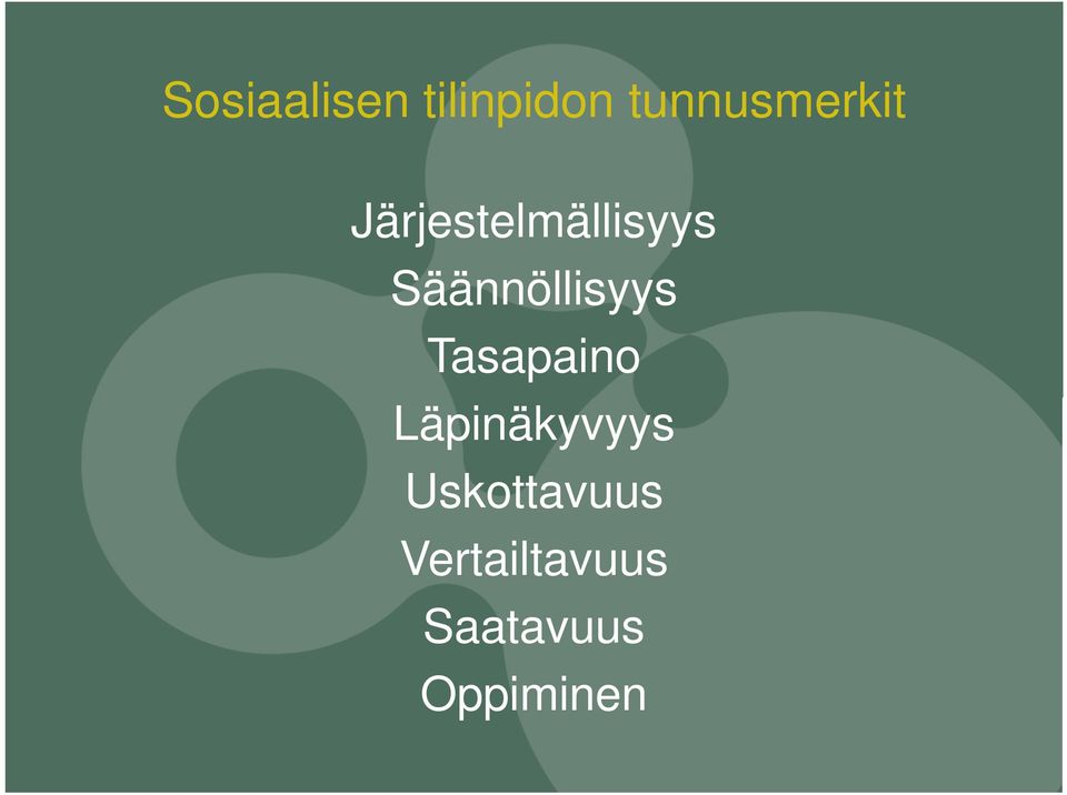 Säännöllisyys Tasapaino