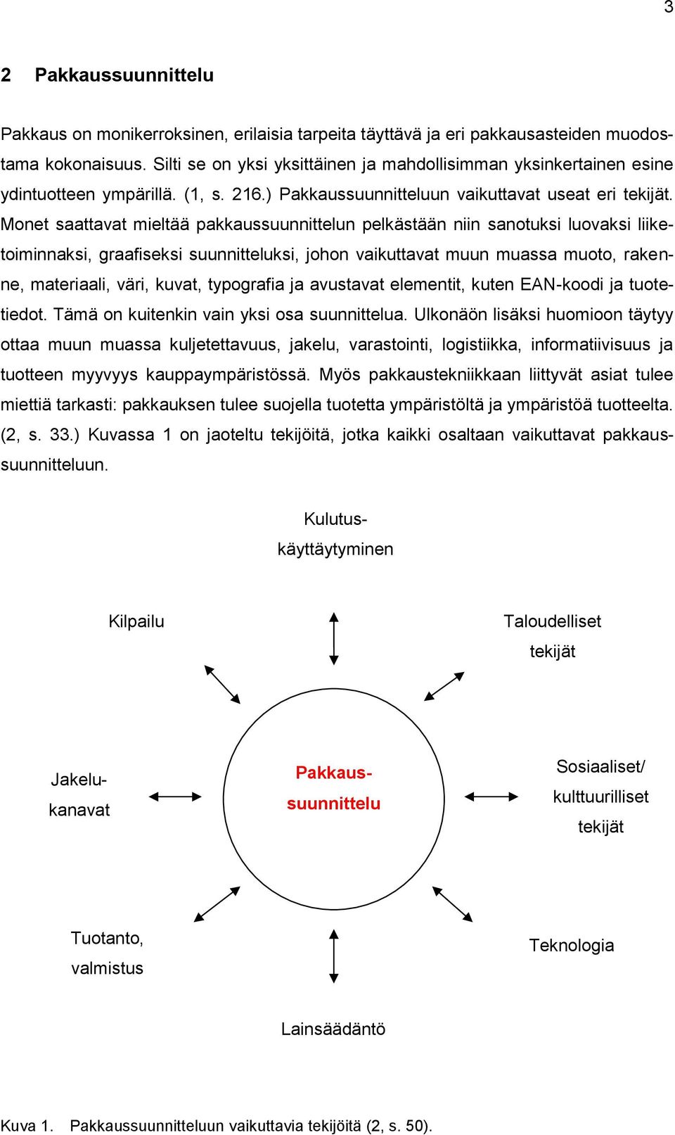 Monet saattavat mieltää pakkaussuunnittelun pelkästään niin sanotuksi luovaksi liiketoiminnaksi, graafiseksi suunnitteluksi, johon vaikuttavat muun muassa muoto, rakenne, materiaali, väri, kuvat,