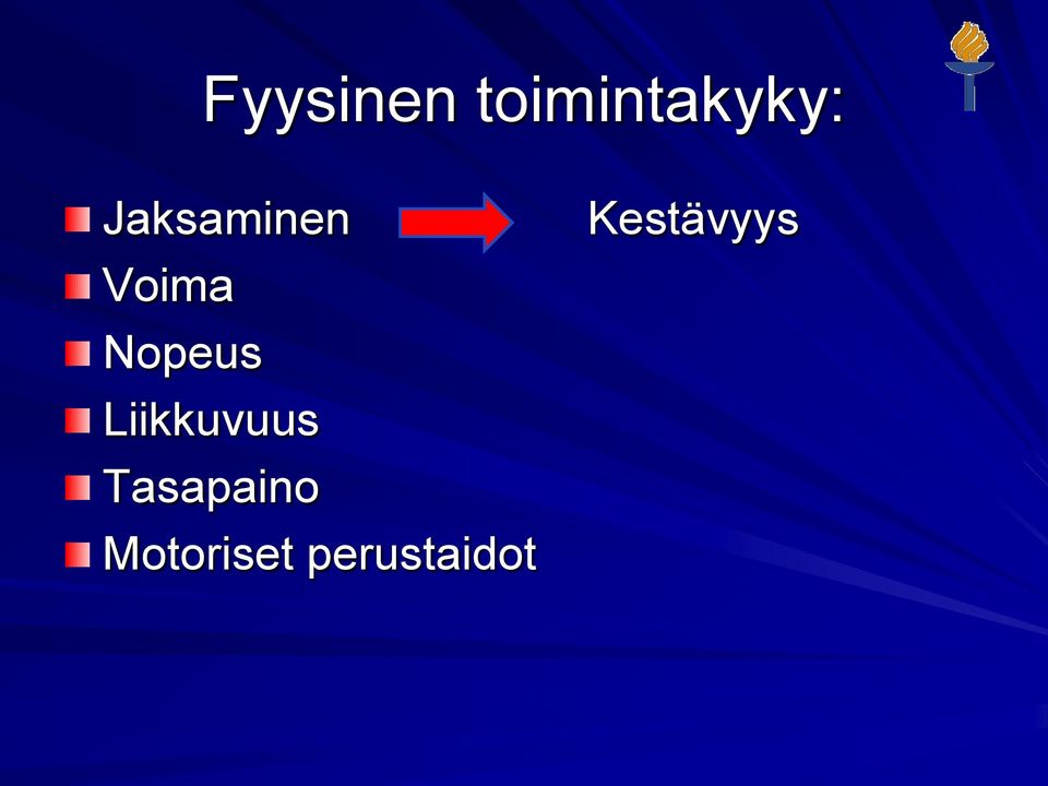 Liikkuvuus Tasapaino