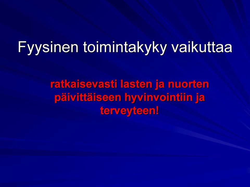 lasten ja nuorten