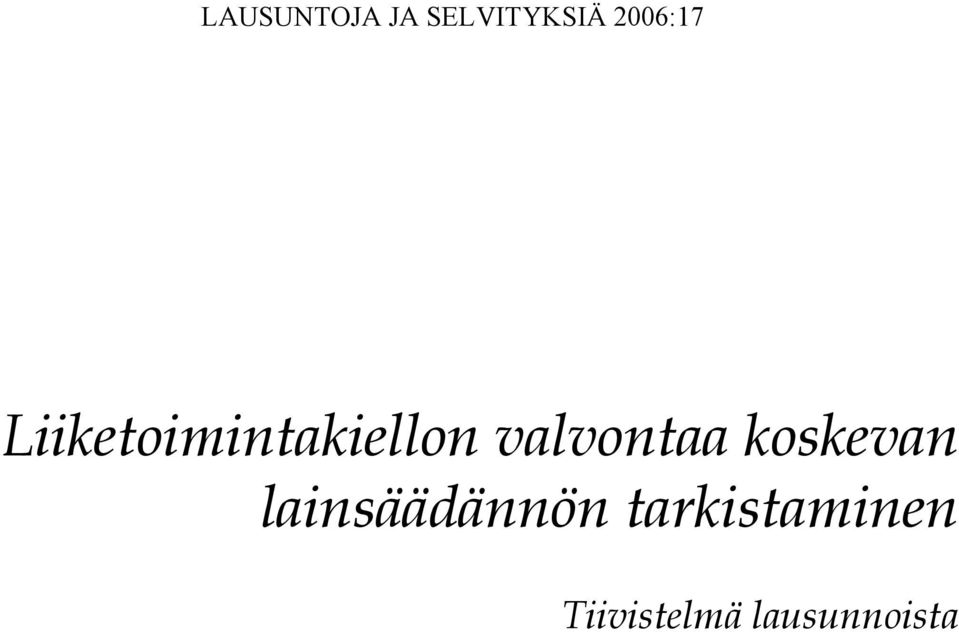 valvontaa koskevan