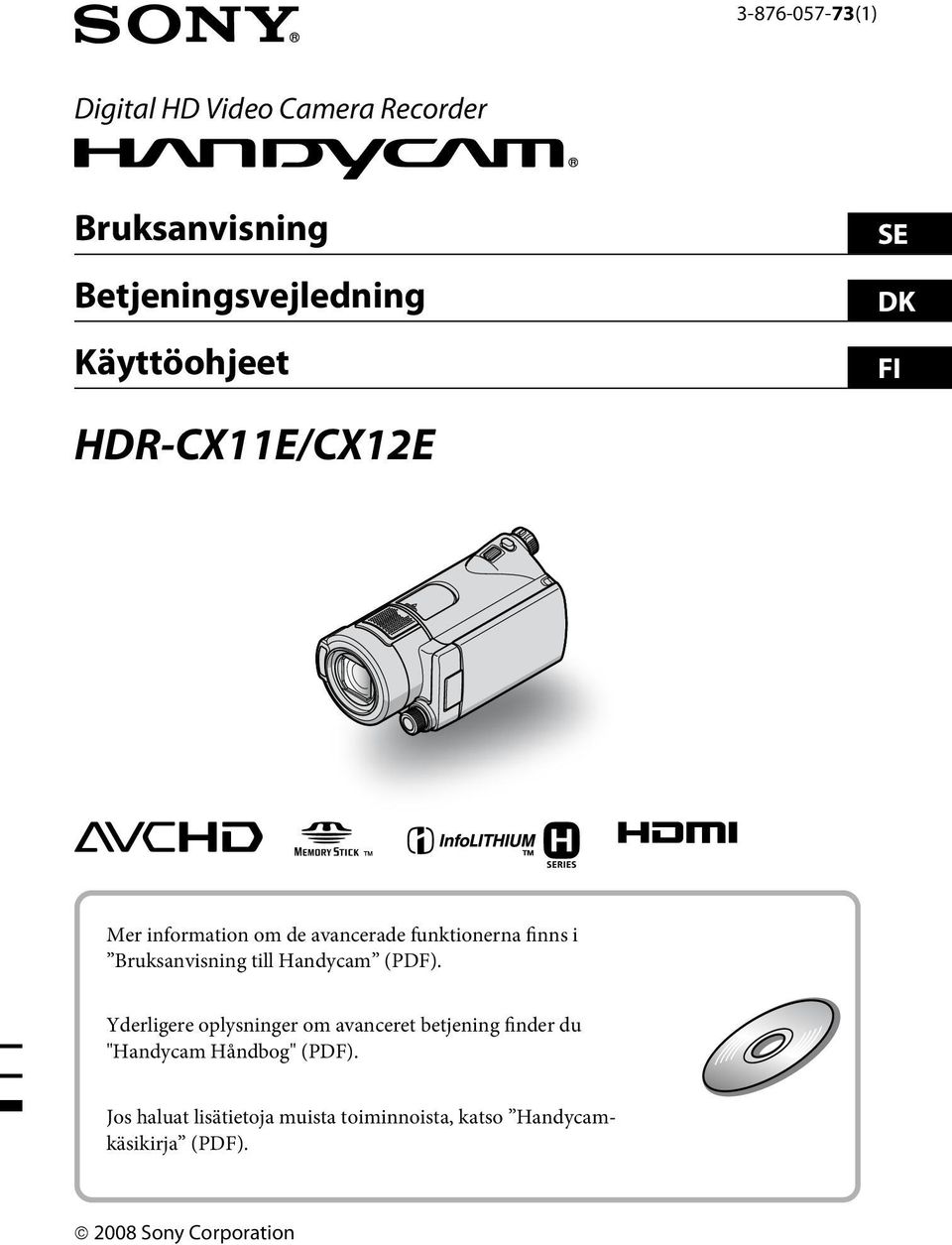 till Handycam (PDF).