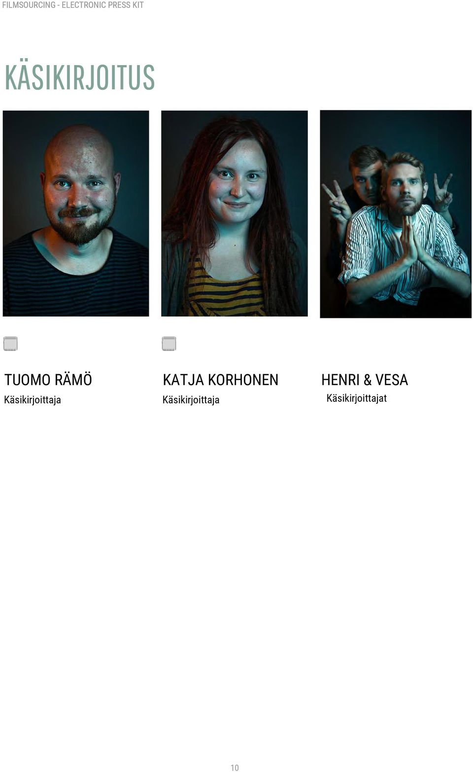 KORHONEN Käsikirjoittaja