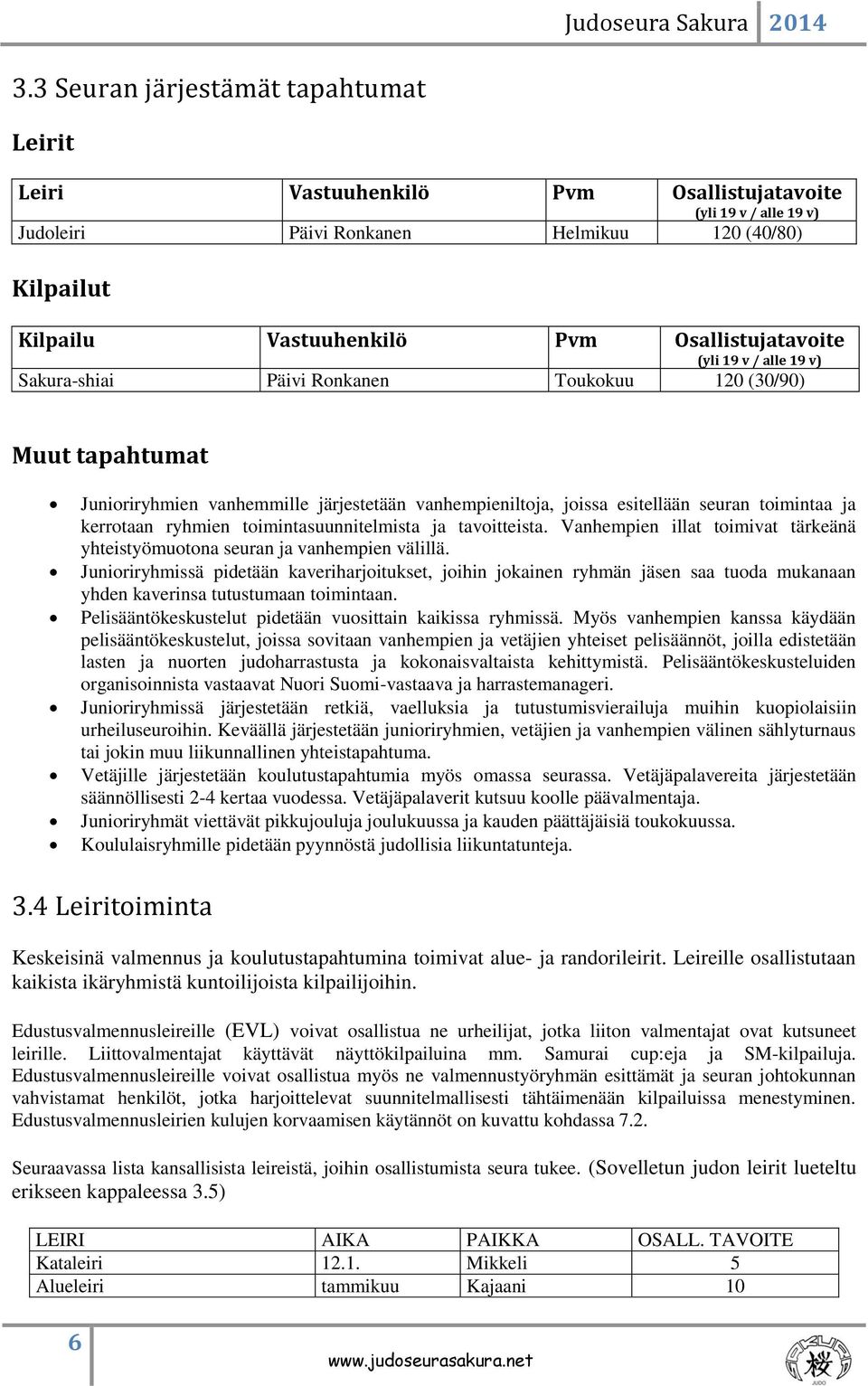 ja kerrotaan ryhmien toimintasuunnitelmista ja tavoitteista. Vanhempien illat toimivat tärkeänä yhteistyömuotona seuran ja vanhempien välillä.