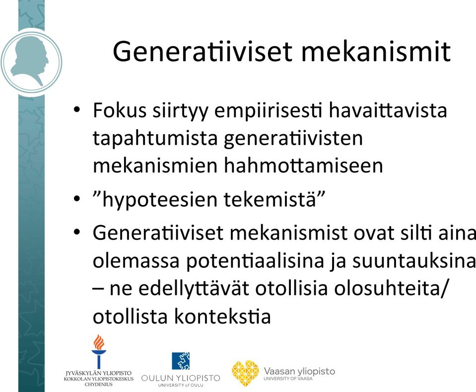 tekemistä GeneraQiviset mekanismist ovat silq aina olemassa
