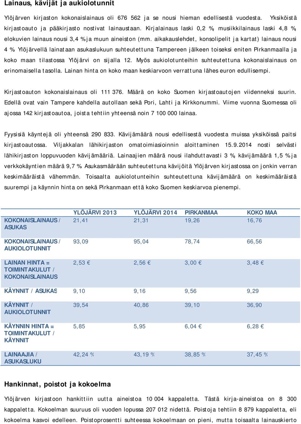 Ylöjärvellä lainataan asukaslukuun suhteutettuna Tampereen jälkeen toiseksi eniten Pirkanmaalla ja koko maan tilastossa Ylöjärvi on sijalla 12.