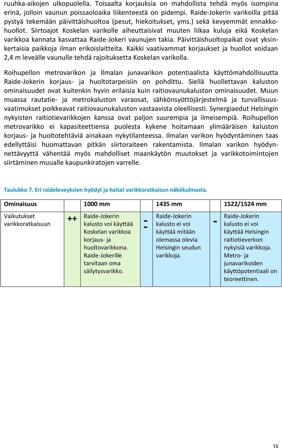 Siirtoajot Koskelan varikolle aiheuttaisivat muuten liikaa kuluja eikä Koskelan varikkoa kannata kasvattaa Raide-Jokeri vaunujen takia.