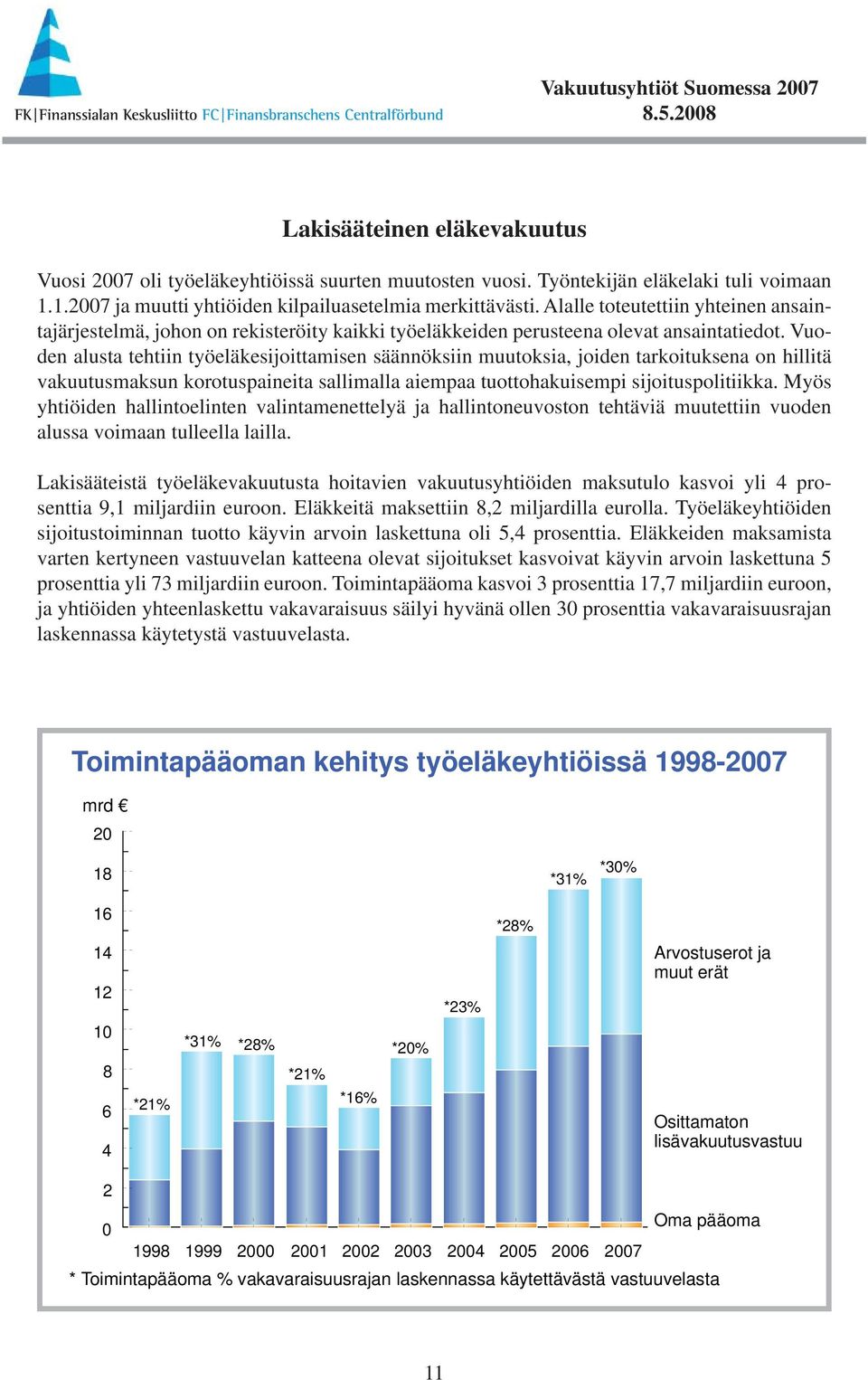 Vuoden alusta tehtiin työeläkesijoittamisen säännöksiin muutoksia, joiden tarkoituksena on hillitä vakuutusmaksun korotuspaineita sallimalla aiempaa tuottohakuisempi sijoituspolitiikka.