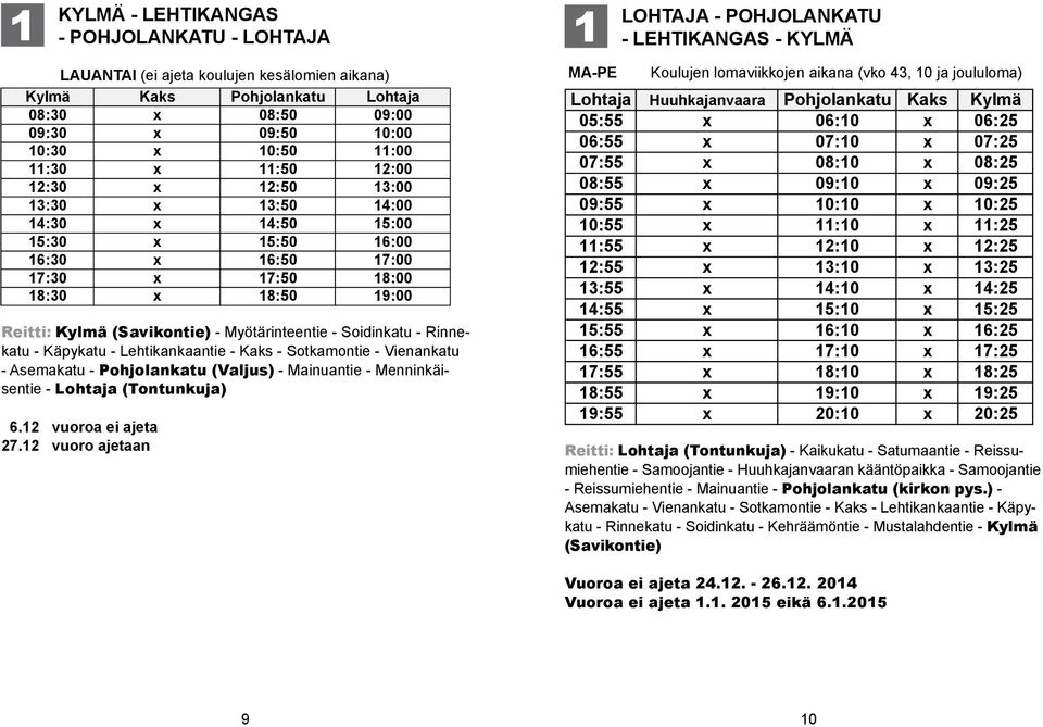 SavikontieMyötärinteentieSoidinkatuRinnekatuKäpykatuLehtikankaantieKaks Reitti: Kylmä (Savikontie) Myötärinteentie Soidinkatu Rinnekatu Käpykatu Lehtikankaantie Kaks Sotkamontie Vienankatu