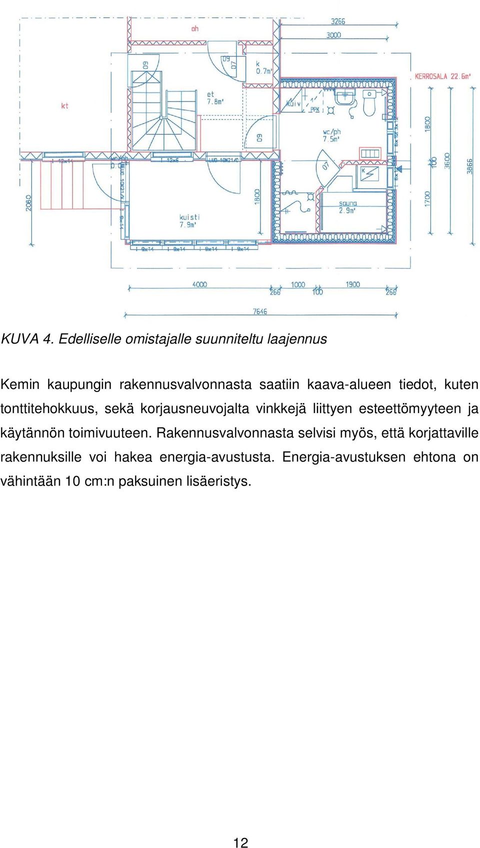 kaava-alueen tiedot, kuten tonttitehokkuus, sekä korjausneuvojalta vinkkejä liittyen