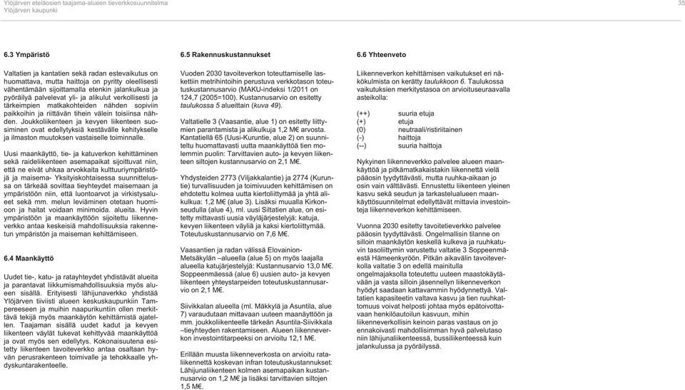 verkollisesti ja tärkeimpien matkakohteiden nähden sopiviin paikkoihin ja riittävän tihein välein toisiinsa nähden.