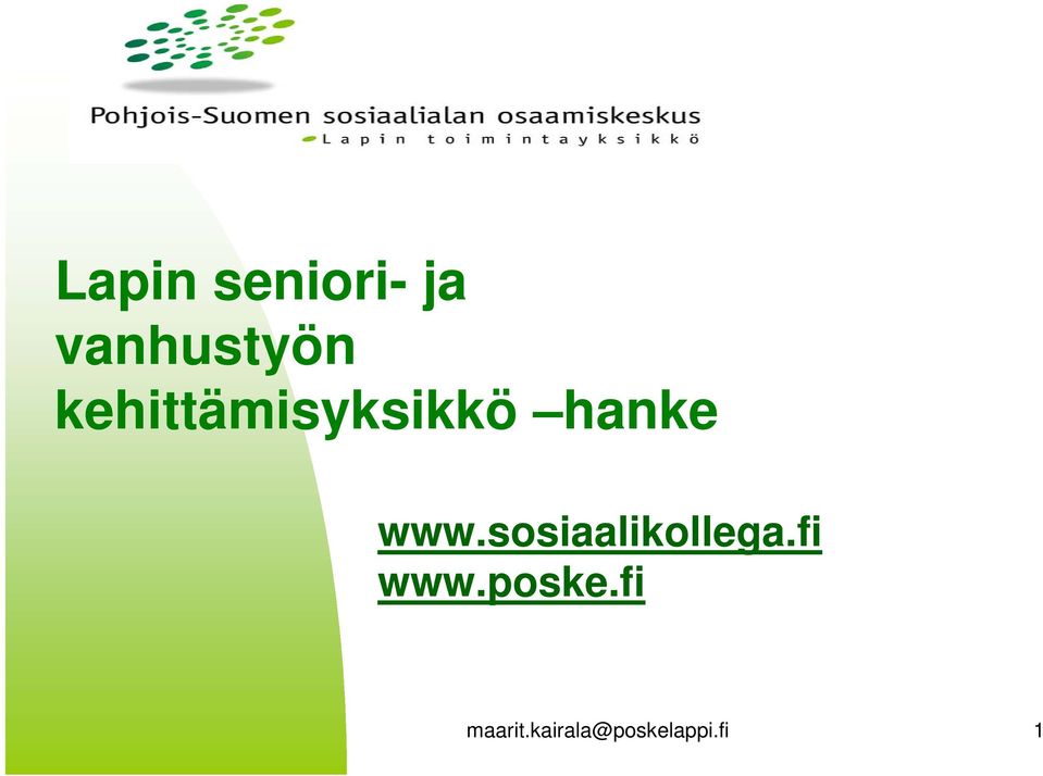 sosiaalikollega.fi www.poske.