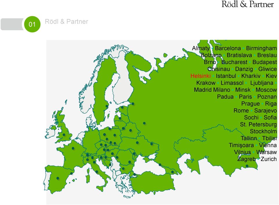 Limassol Ljubljana Madrid Milano Minsk Moscow Padua Paris Poznan Prague Riga Rome