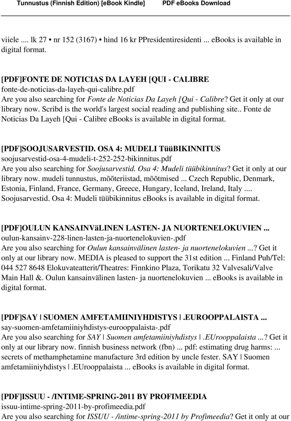 . Fonte de Noticias Da Layeh [Qui - Calibre ebooks is available in [PDF]SOOJUSARVESTID. OSA 4: MUDELI TüüBIKINNITUS soojusarvestid-osa-4-mudeli-t-252-252-bikinnitus.