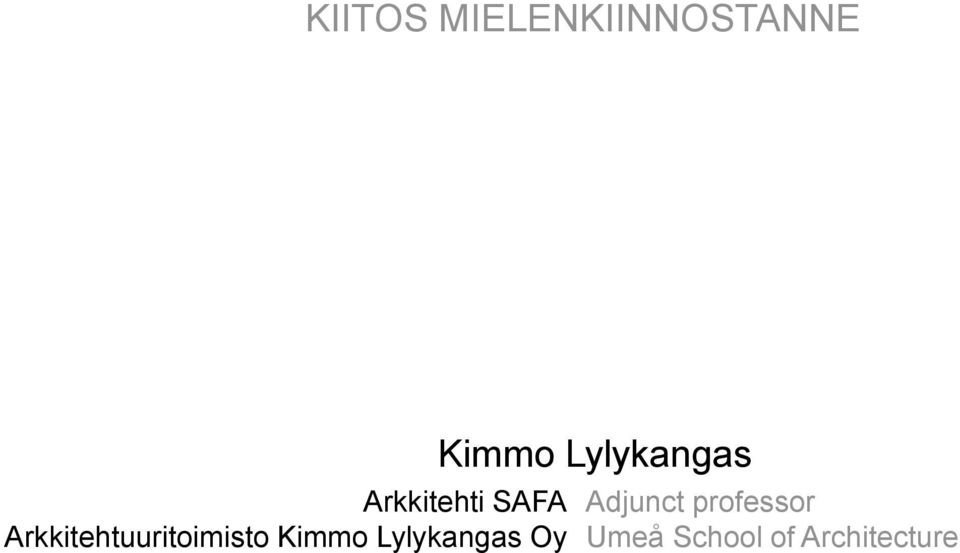 Lylykangas Oy Kimmo Lylykangas