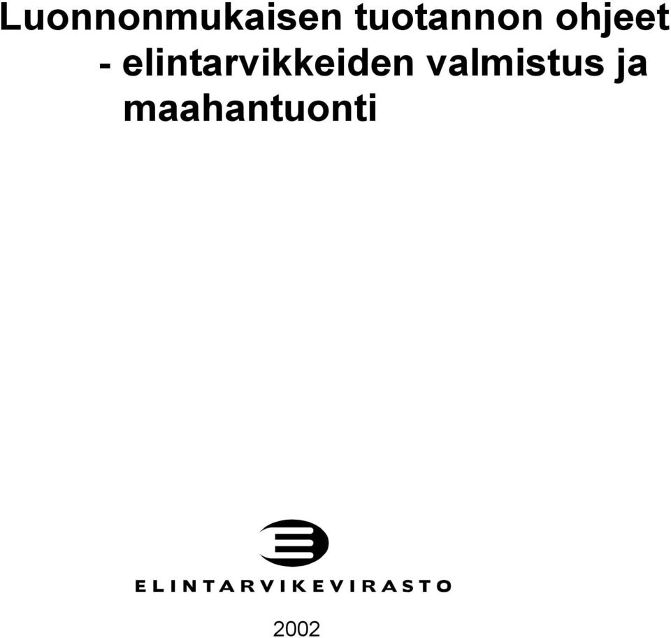 elintarvikkeiden