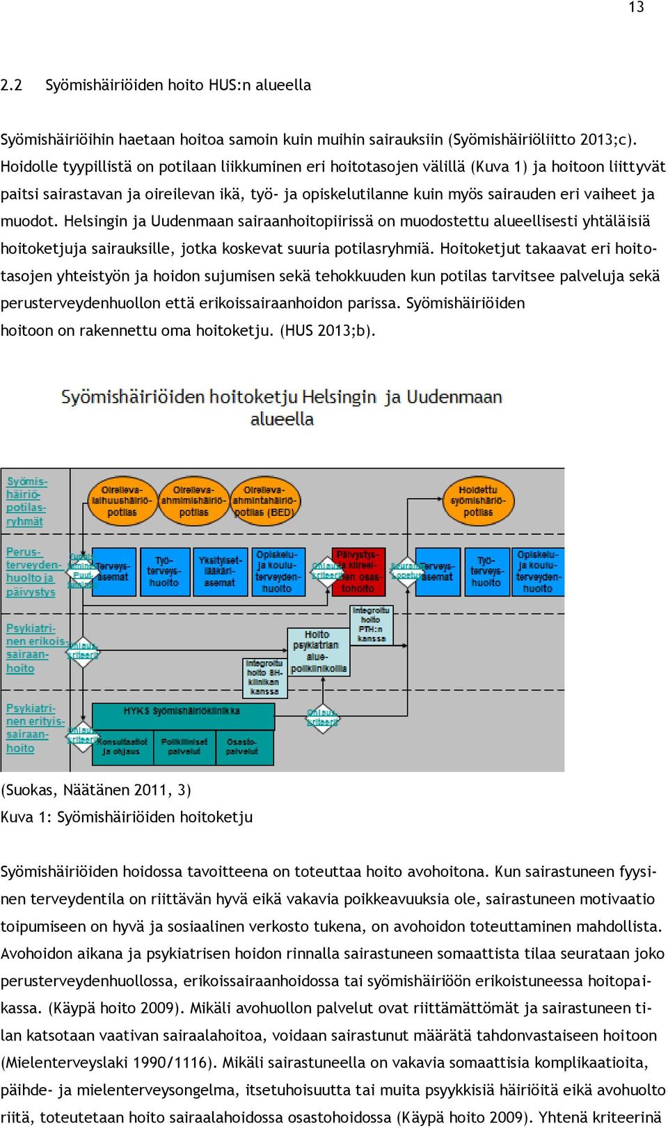 muodot. Helsingin ja Uudenmaan sairaanhoitopiirissä on muodostettu alueellisesti yhtäläisiä hoitoketjuja sairauksille, jotka koskevat suuria potilasryhmiä.