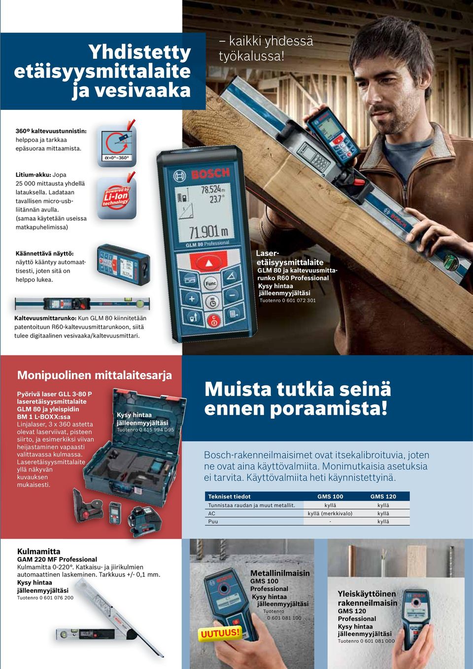 (samaa käytetään useissa matkapuhelimissa) Käännettävä näyttö: näyttö kääntyy automaattisesti, joten sitä on helppo lukea.