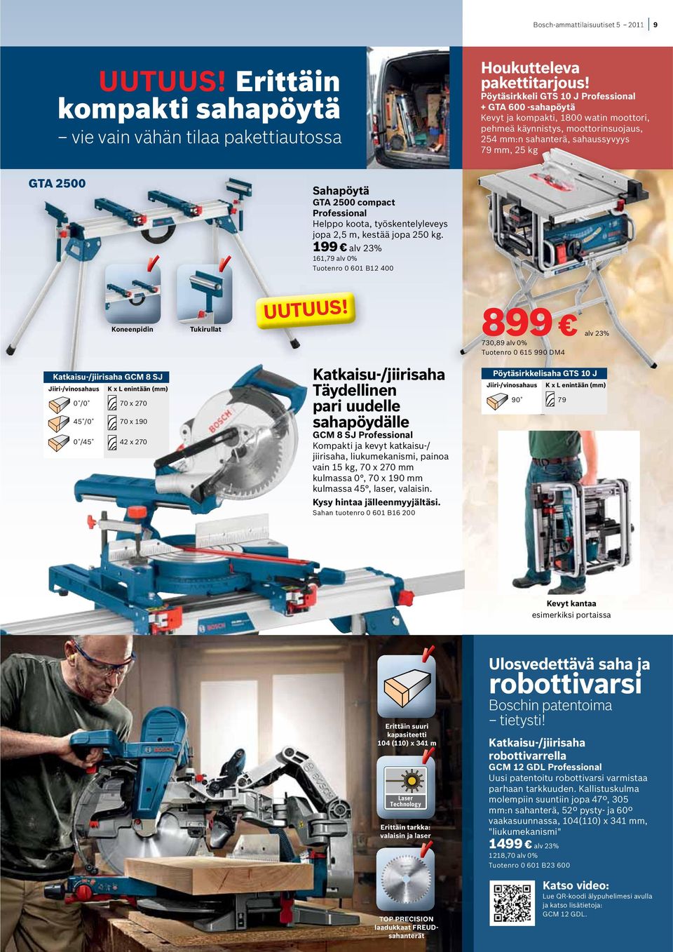 compact Helppo koota, työskentelyleveys jopa 2,5 m, kestää jopa 250 kg.