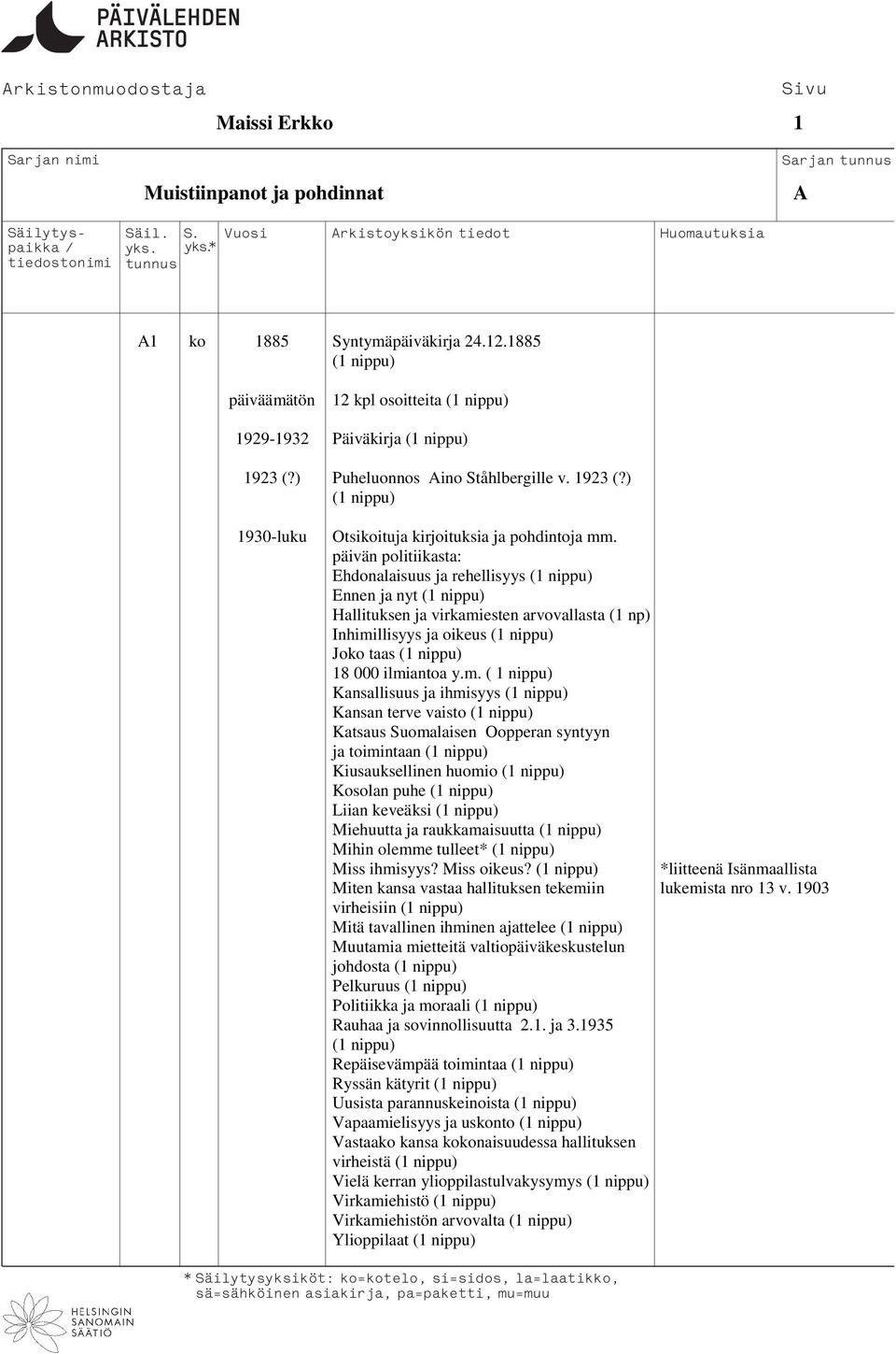 esten arvovallasta (1 np) Inhimi