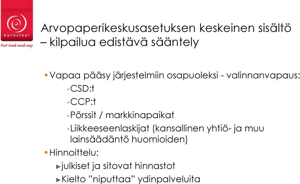 markkinapaikat Liikkeeseenlaskijat (kansallinen yhtiö- ja muu lainsäädäntö