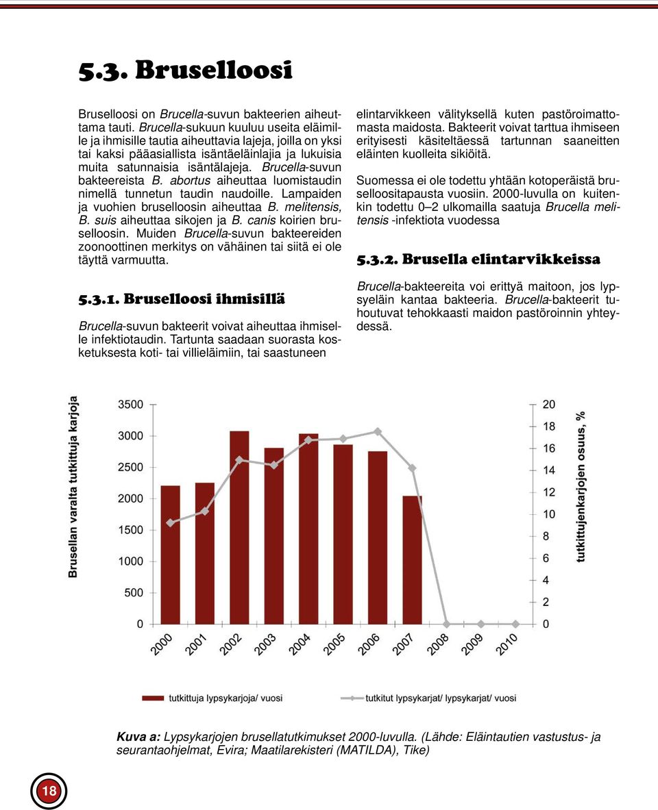 Brucella-suvun bakteereista B. abortus aiheuttaa luomistaudin nimellä tunnetun taudin naudoille. Lampaiden ja vuohien bruselloosin aiheuttaa B. melitensis, B. suis aiheuttaa sikojen ja B.