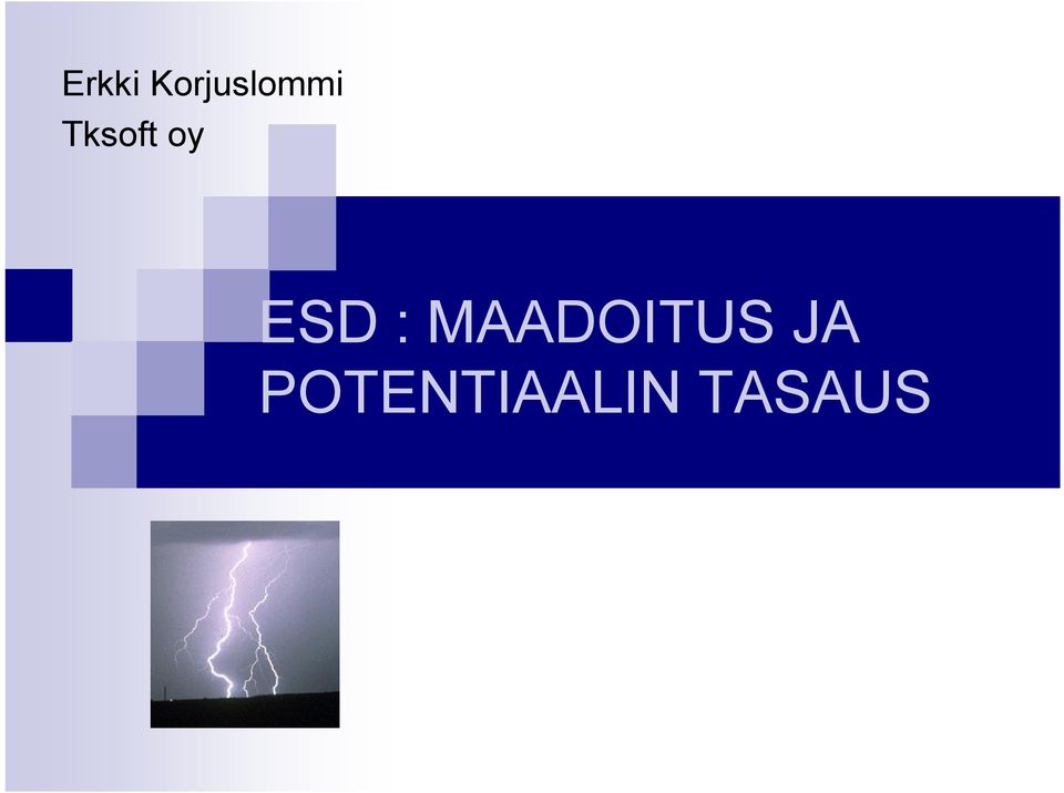 Tksoft oy ESD :