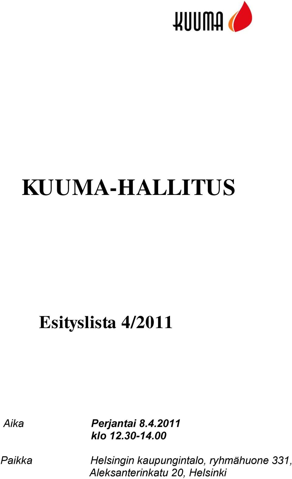 00 Paikka Helsingin kaupungintalo,
