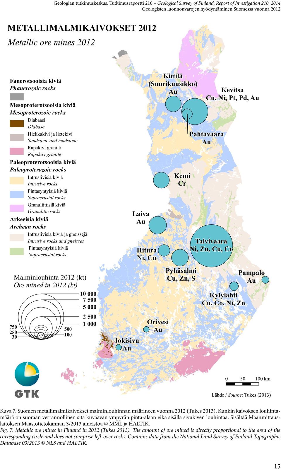 mudstone Rapakivi granitti Rapakivi granite Pahtavaara Au Paleoproterotsooisia kiviä Paleoproterozoic rocks Kemi Cr Intrusiivisiä kiviä Intrusive rocks Pintasyntyisiä kiviä Supracrustal rocks