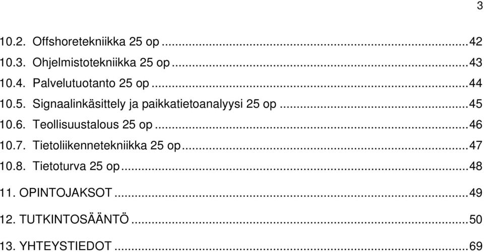 Teollisuustalous 25 op... 46 10.7. Tietoliikennetekniikka 25 op... 47 10.8.