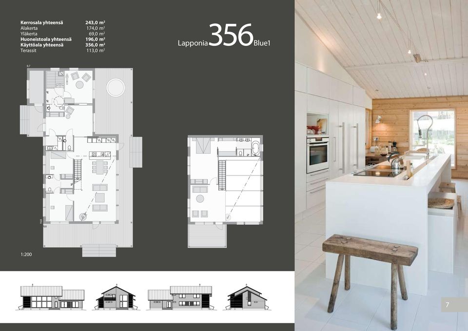 196,0 m 2 Käyttöala yhteensä 356,0 m 2