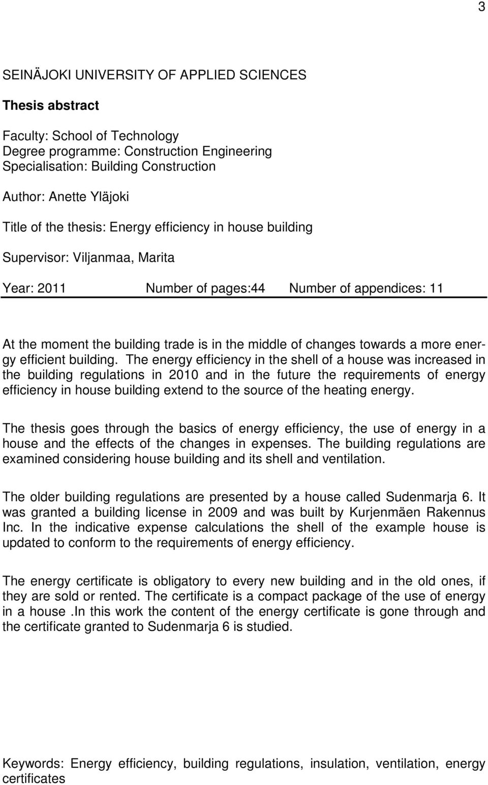 towards a more energy efficient building.