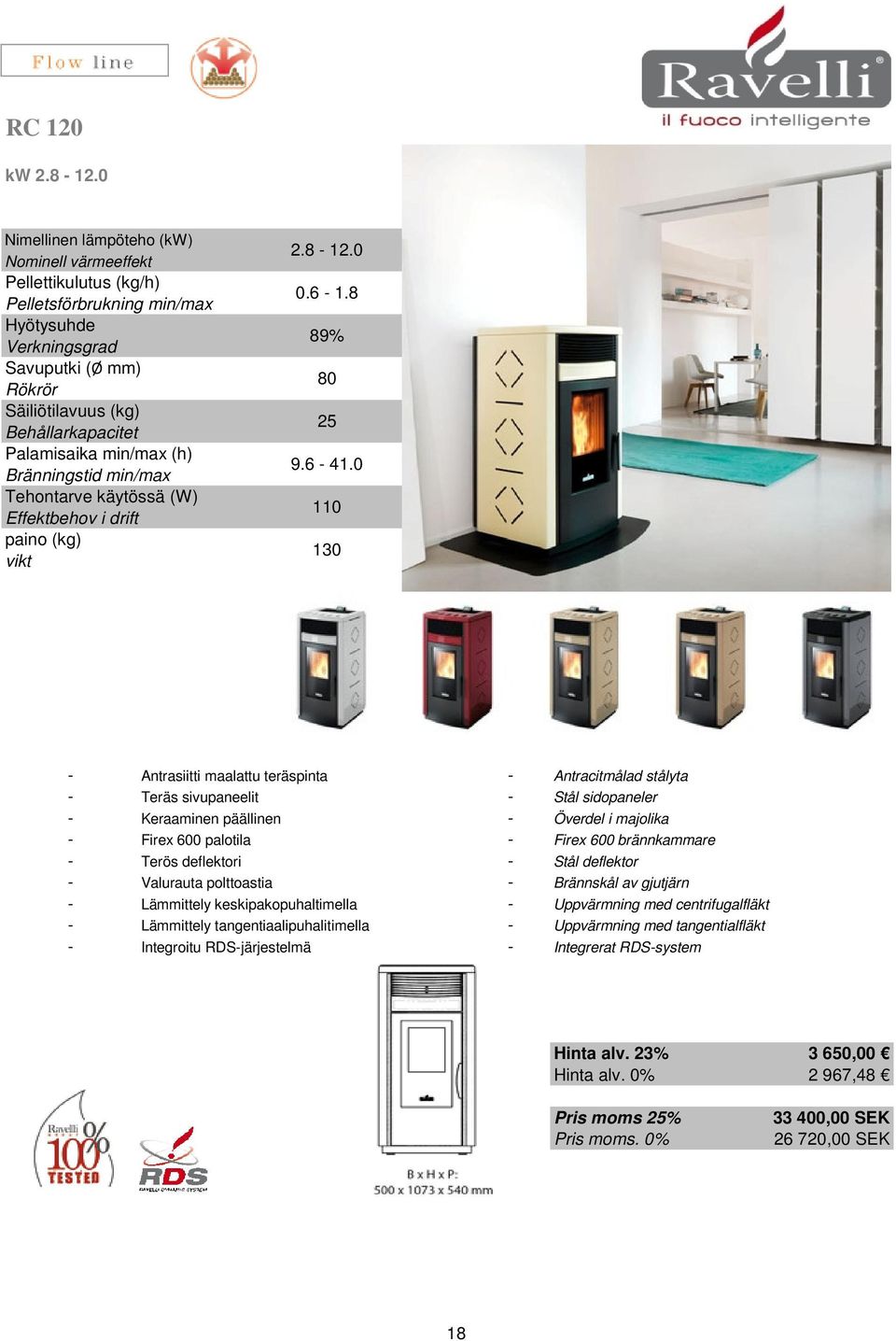Firex 600 palotila - Firex 600 brännkammare - Terös deflektori - Stål deflektor - Valurauta polttoastia - Brännskål av gjutjärn - Lämmittely